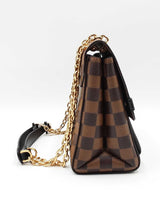 Louis Vuitton Vavin Pm Bag In Damier Ebene Coated Canvas & Black Leather Fw0726czxdu