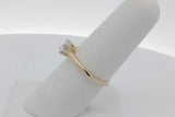 0.1cttw Diamond Ring In 14k Yellow Gold 2.5 Grams Size 6.5 Eb0926lrxsa