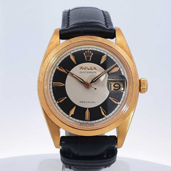 Rolex Oysterdate 34mm Watch Gold Plated Case Sd0525wezxsa