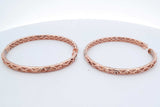4.5cttw Diamond Inside Out Hoop Earrings 18k Rose Gold 19.5 Grams Eb0426orxzdu