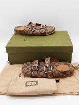 Gucci Gg Monogram Canvas Slides Gucci Size 8 Eb0626wxde