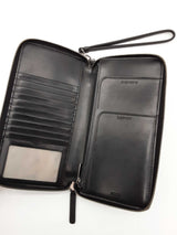 Tumi Belden Black Leather Travel Wristlet Wallet Do0825rxde