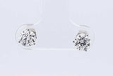1.0cttw Lab Grown Diamond Stud Earrings In 14k White Gold 0.8 Grams Eb0326orxdu