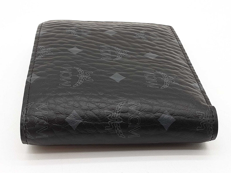 Mcm Black Visetos Coated Canvas Bifold Wallet Do0925ixde