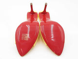 Christian Louboutin Miss Z Mules In Yellow Patent Leather Size 5.5 Fw0926orzdu