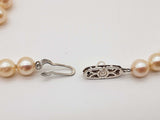 Mikimoto Yellow Pearls 0.999 Silver Clasp 30.7g Necklace 16 In Do0126cxzde