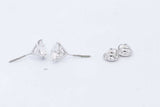 Lab Grown Diamond 3ctw Screwback Stud Earrings 14k White Gold 1.5g Eb0322pwxzsa