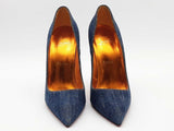 Christian Louboutin So Kate 120 Blue Denim Size 38 Aa0626lrzsa