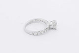 1.34cttw Diamond Ring In 14k White Gold 2.9 Grams Size 4.75 Eb0525loxzsa
