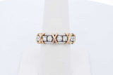 Tiffany & Co. Sixteen Stone Diamond Platinum & 18k Ring 9.6g Sz 7.5 Eb0826iexzde