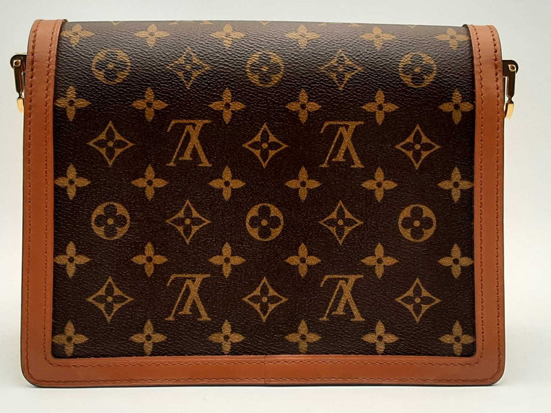 Louis Vuitton Dauphine Mm Reverse Monogram Brown Handbag Aa0525ezxsa