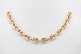 14k Yellow Gold Puffed Mariner Chain Necklace 14.2 Grams 24 Inch Eb1225ccrsa