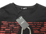Versace "Versace Is..." Medusa Safety Pin Black Tshirt Size 6 Xl Do1026orxde