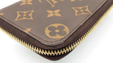 Louis Vuitton Clemence Wallet In Monogram Coated Canvas & Rose Ballerine Leather Fw0726lrzdu