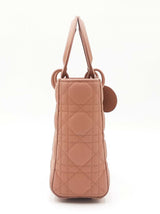 Christian Dior My Abc Dior In Matte Cannage-quilted Beige Leather Fw0926loxzdu