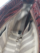 Brahmin Two Tone Croc Embossed Leather Crossbody Bag Eb0226pxsa