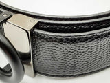 Salvatore Ferragamo Gancini Reversible Leather Belt With Black Buckle Eb1024lpxdu