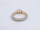 4.12 Cttw 14k Yellow Gold 8.6 G Fancy Wedding Ring Size 10 Aa0525wexzsa