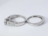 1.80 Cttw Diamond 14k White Gold Engagement Set 8 Grams Size 6.5 Aa1025rrzsa