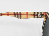 Burberry Transparent Vintage Check Round Frame Sunglasses Fw0925cxdu