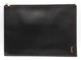 Yves Saint Laurent Leather Document Holder Black Aa0926orzsa