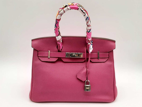 Hermes Birkin 30 Tosca Pink Togo Palladium Handbag Dolrrzxde 144010000044