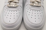 Nike Air Force 1 White Leather Sneakers Size 7 Dd8959-100 Eb0226orsa