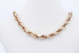 14k Yellow Gold Rope Chain Necklace 43 Grams 28.5 Inch Eb0626wxxzde