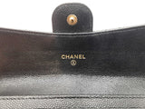 Chanel Classic Black Caviar Leather Long Flap Wallet Sd0726erzdu