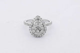 0.79cttw Diamond Ring In 10k White Gold 3.3 Grams Size 5.5 Eb0526lersa