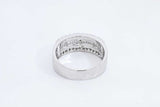 1.0cttw Diamond 18k White Gold Ring 4.6 Grams Size 7 Eb0526pirdu