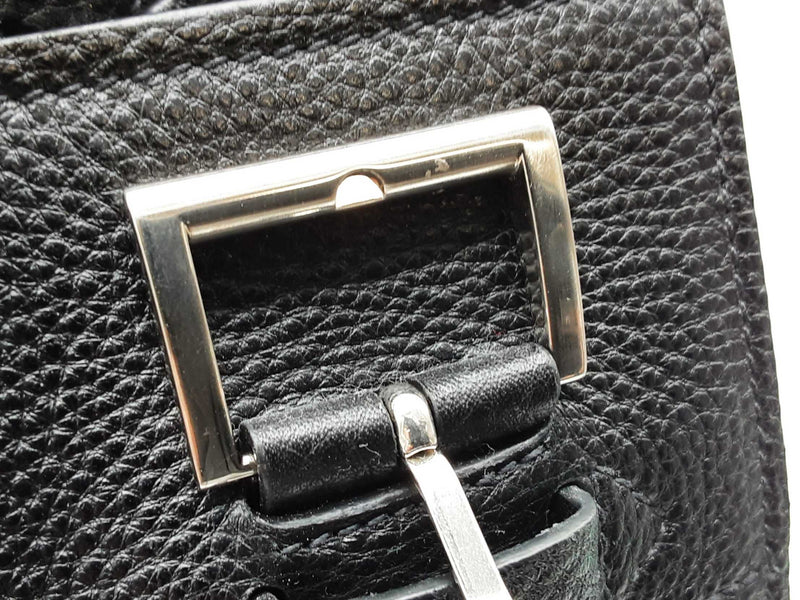 Prada Black Leather Buckle Tote Bag Sd0425irzde
