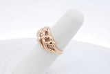 14k Yellow Gold Woven Design Ring 4.2 Grams Size 5.75 Eb0526oxzdu