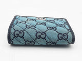 Gucci Gg Marmont Teal & Pink Canvas Wallet Sd1025lrzsa