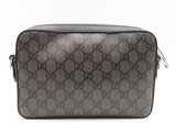 Gucci Ophidia Crossbody In Graphite & Ebony Gg Supreme Coated Canvas Fw0126rxzdu