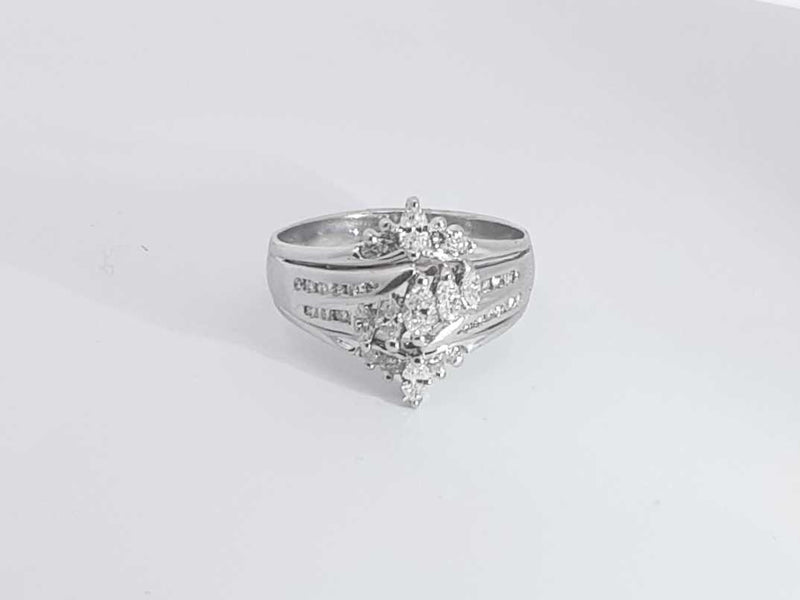 .84ctw Diamonds 14k White Gold 6.2 Grams Ring Size 10 Sd0725worsa