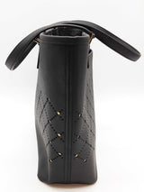 Michael Kors Laser Cut Black Saffiano Leather Tote Bag Do0826oxde