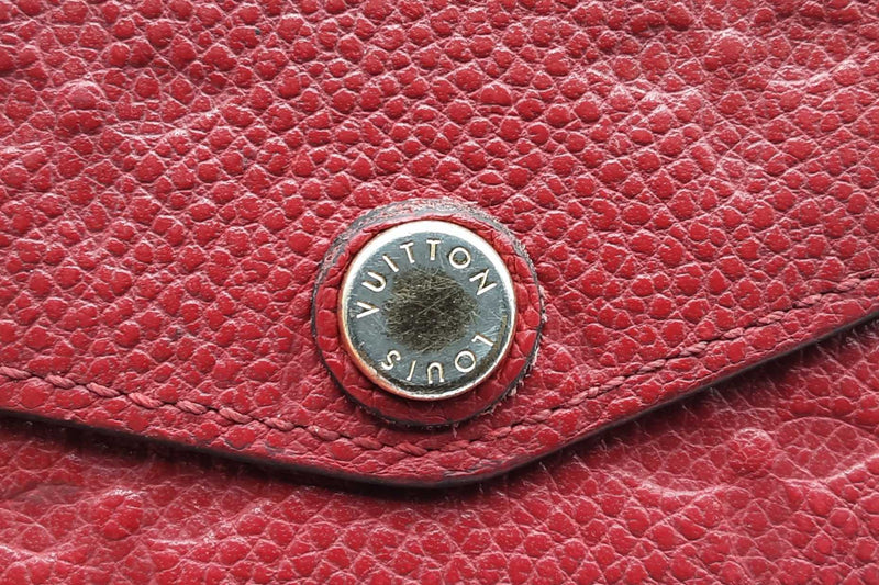 Louis Vuitton Monogram Empreinte Red Key Pouch Eb0225rxsa