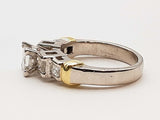 1.20 Cttw Diamonds 0.90 Platinum 10.2g Ring Size 6.25 Do0425lrxzde