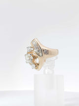 1.3ctw Diamonds 14k Yellow Gold 8.2 Grams Ring Size 6.5 Sd0625lzxzsa