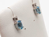 Blue Topaz 10k White Gold 1.0g Stud Earrings Do0526rxde