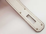 Hermes Birkin 35 Red Clemence White Interior Palladium Handbag Do0925lxzxzde