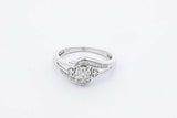 Diamond Ring In 10k White Gold 2.5 Grams Size 5.75 Eb0526lxzdu
