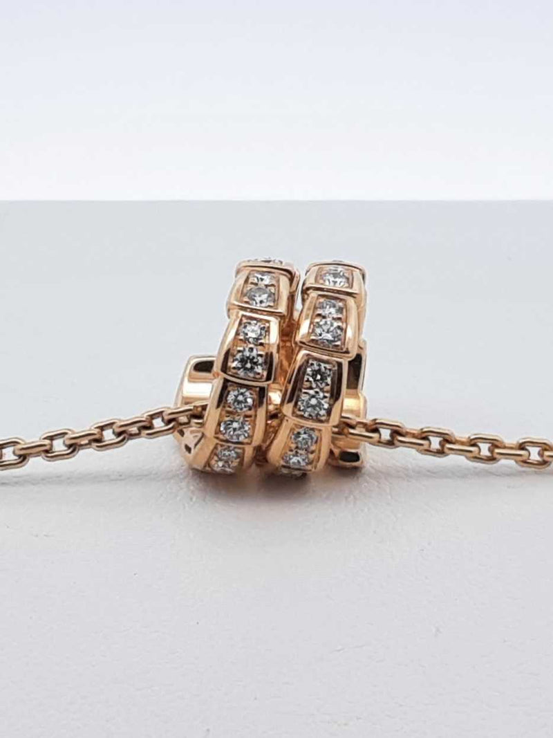 Bvlgari Serpenti Viper Necklace In 18k Gold 12.6 Grams 18 Inch Fw0825orrzdu