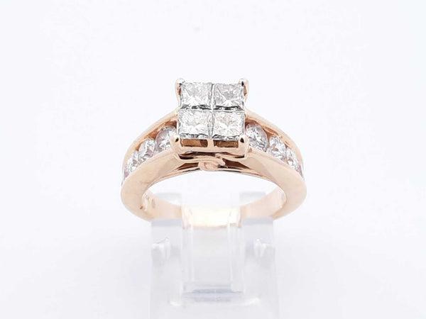 1.66 Cttw Diamond & 14k Yellow Gold Engagement Ring 7.4 Grams Size 6 Fwlzxzdu