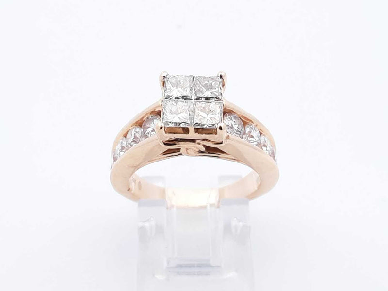 1.66 Cttw Diamond & 14k Yellow Gold Engagement Ring 7.4 Grams Size 6 Fwlzxzdu