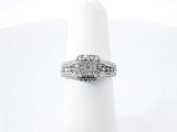 0.56 Cttw Diamond & 10k White Gold Engagement Ring 3.6 Grams Size 5.25 Fw0526ozxdu