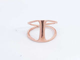 Diamond Ring In 14k Rose Gold 2.5 Grams Size 5.5 Eb0824lrxdu