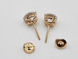 3.08 Cttw Lab Grown Diamonds 14k Yg 1.5g Screw Back Stud Earrings Do0726rrxde