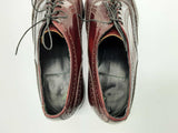 Florsheim Royal Imperial Wingtip Red Leather Dress Shoes Size 11.5 M Do0724rxde